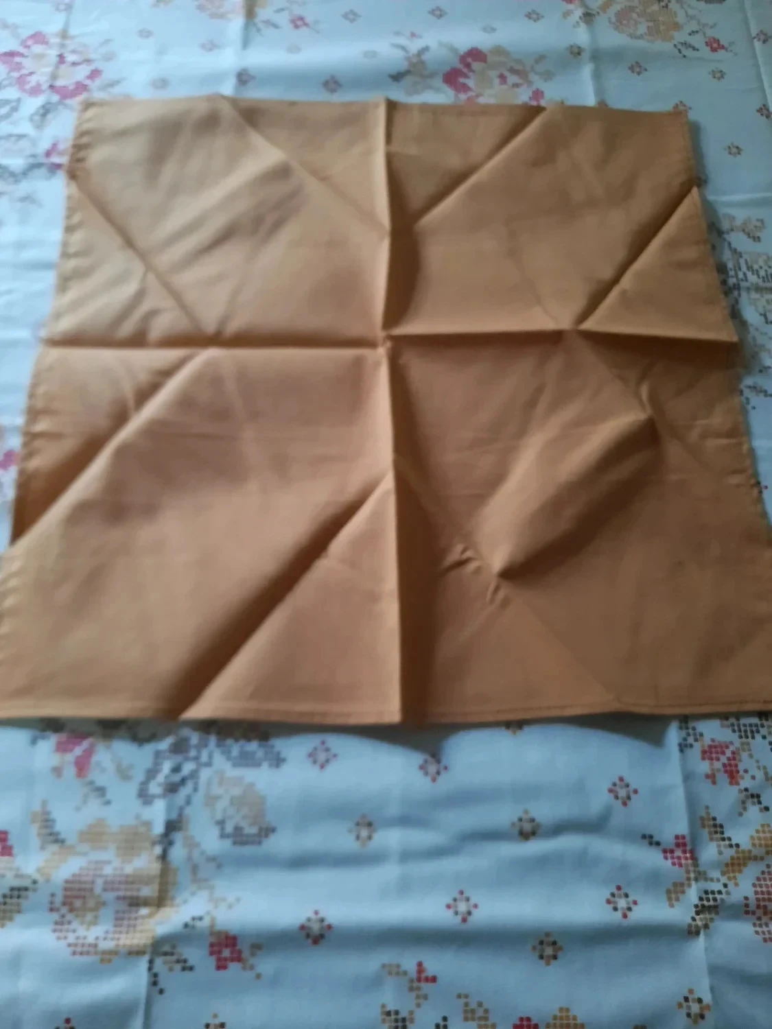 🥀Toalha de mesa vintage nova em algodão e seus 12 guardanapos. Fabricação francesa. – photo 7
